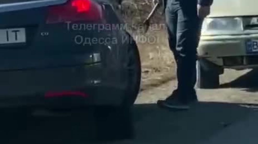 Украинцы бросаются друг на друга с топорами в пробке на границе с Молдовой