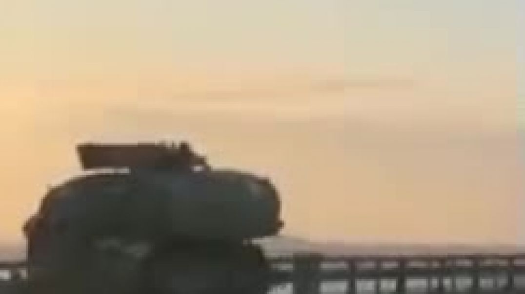 Уничтоженная украинская техника на Антоновском мосту