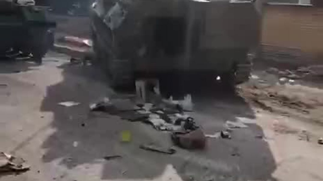 Последствия боестолкновений в Буче Киевской области