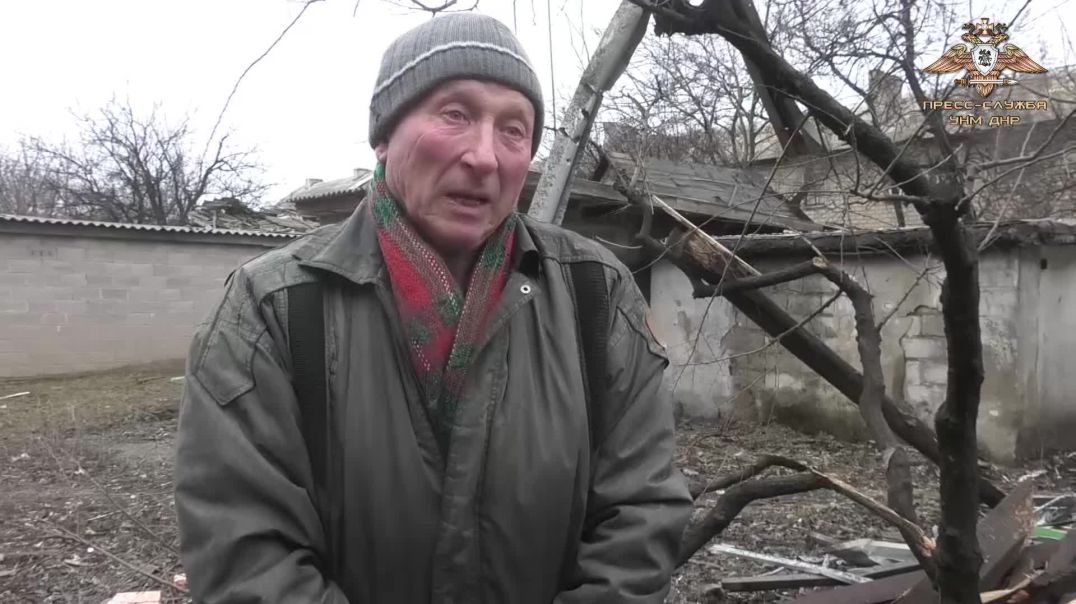 Поселок шахты Абакумова в Донецке, подвергся  обстрелу