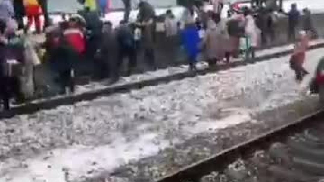 ⁣Хаос на вокзале Киева