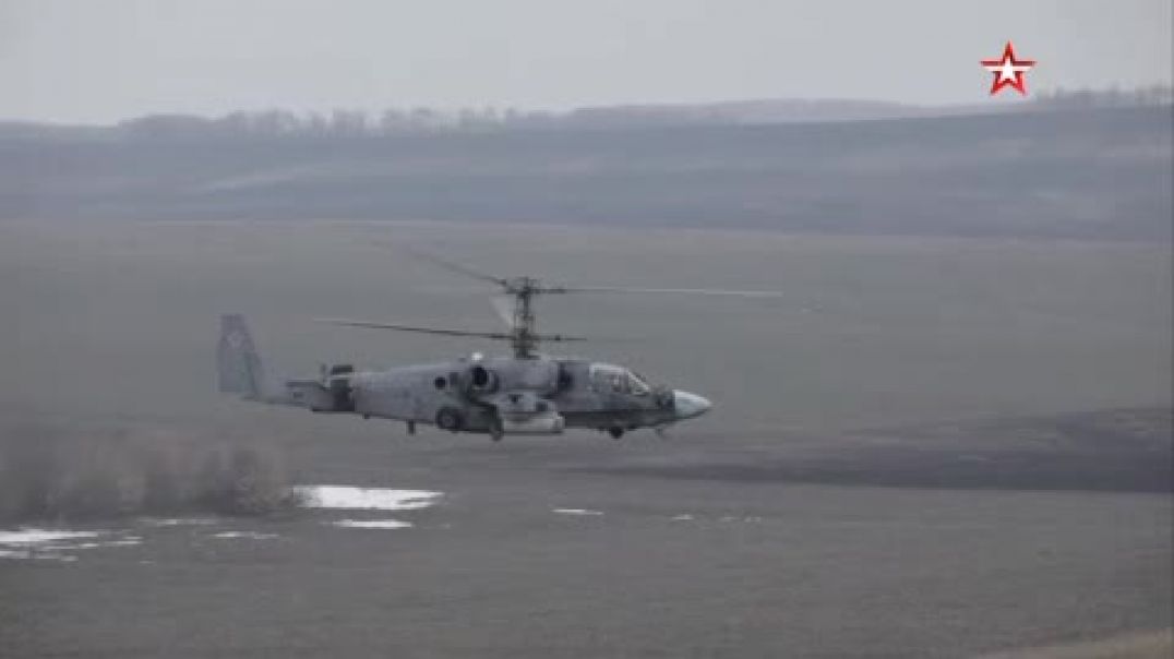 Вертолеты армейской авиации сопроводили продвижение российских военных в Украине