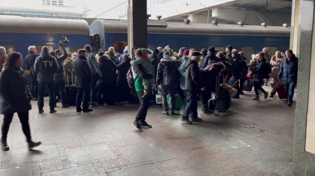 Хаос на вокзале в Киеве