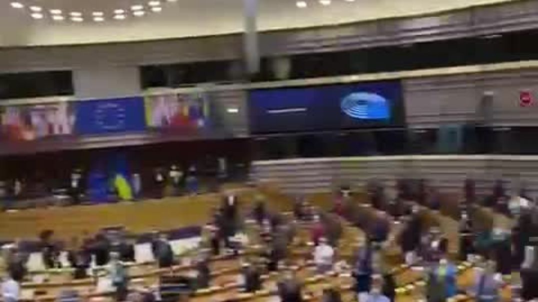 В Европарламенте хлопают Зеленскому после его выступления