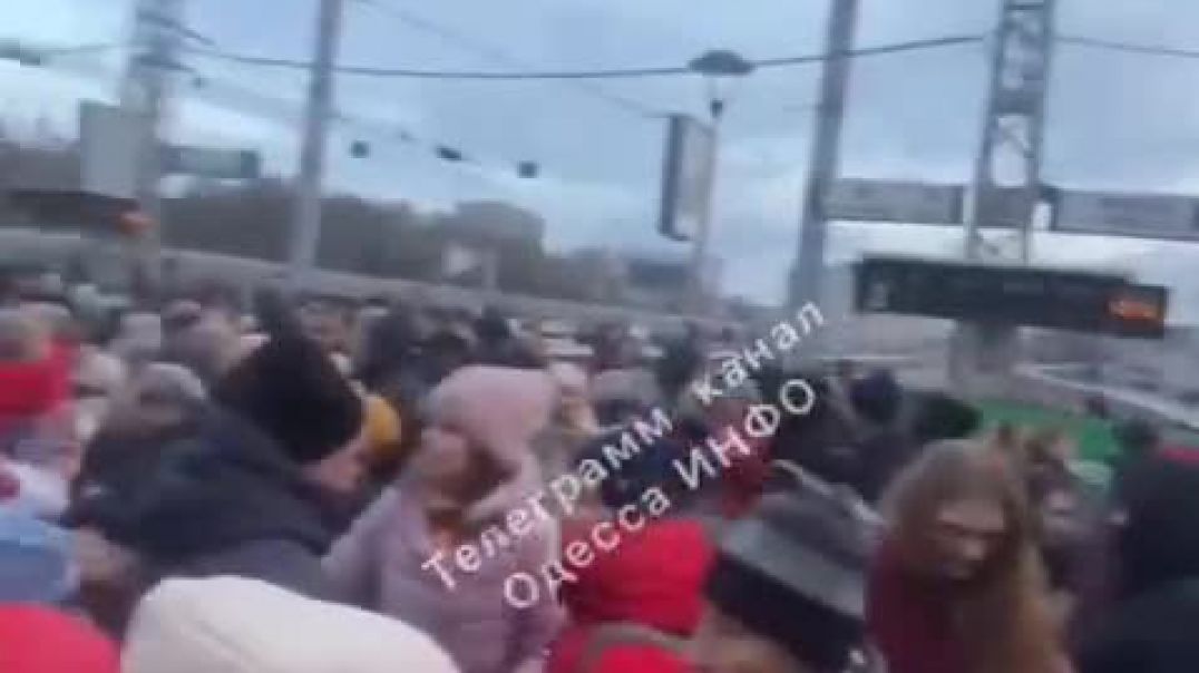 Хаос на вокзале Одессы