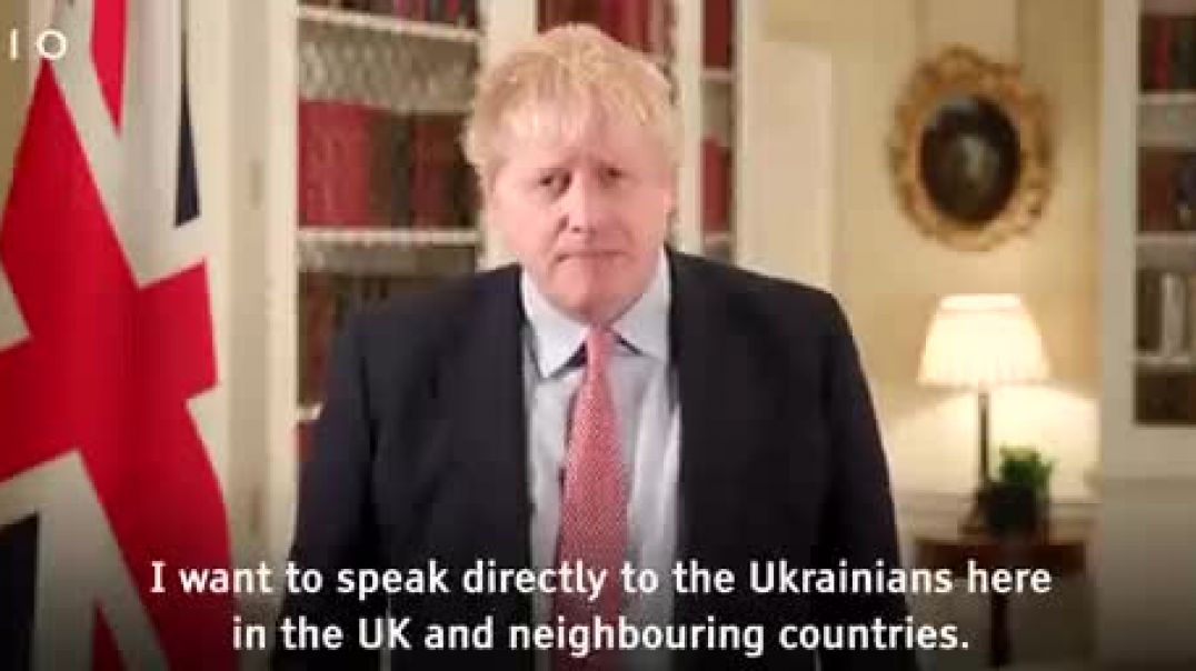 ⁣Британский лидер Борис Джонсон обратился к украинцам на их языке 05.03.2022