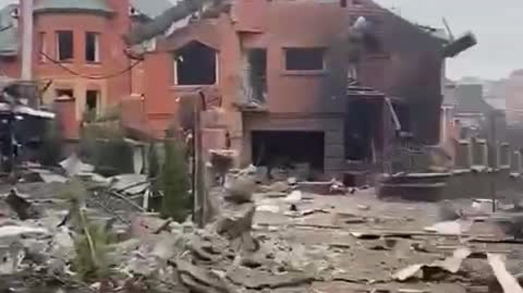 Разрушения в городе Белая Церковь Киевской области
