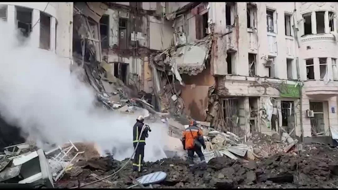 В Харькове в результате взрыва оказался разрушен жилой дом