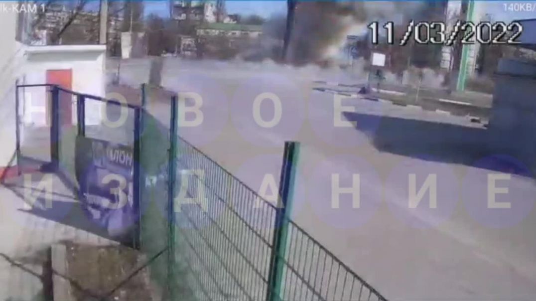 ⁣Киев. Взрыв на Окружной дороге 13.03.2022
