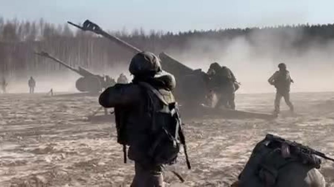 Работа артиллерии ВДВ РФ в Украине