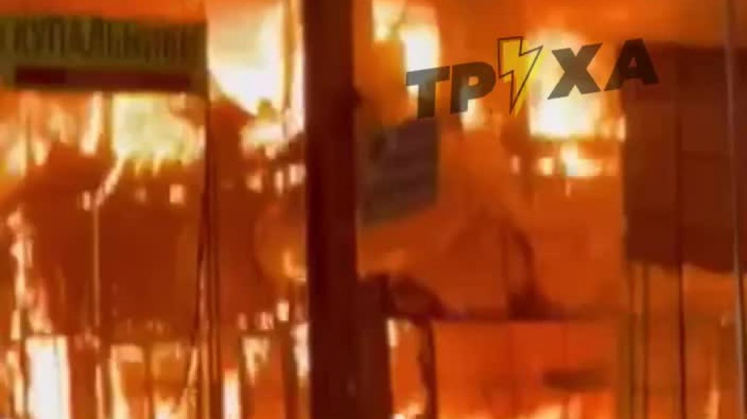 ⁣Харьков. Пожар на рынке
