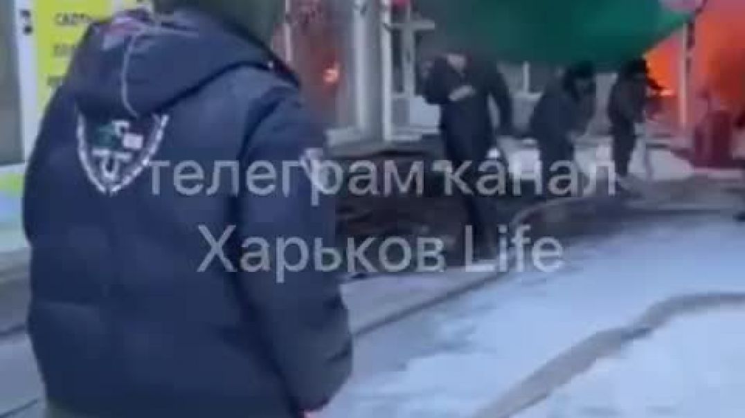 В Харькове горит рынок Барабан