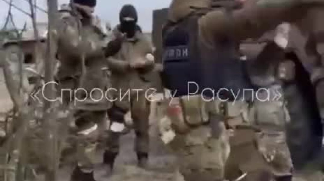 Танцы дагестанского ОМОНа в зоне проведения операции на Украине
