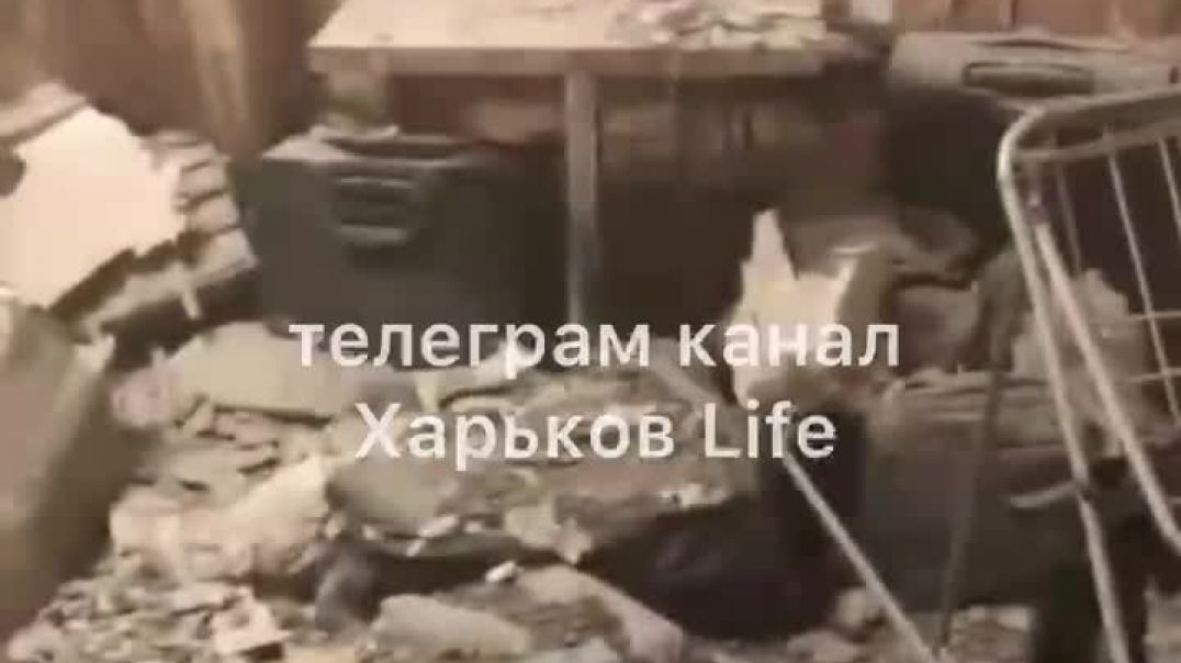 ⁣Разрушенная квартира в Харькове