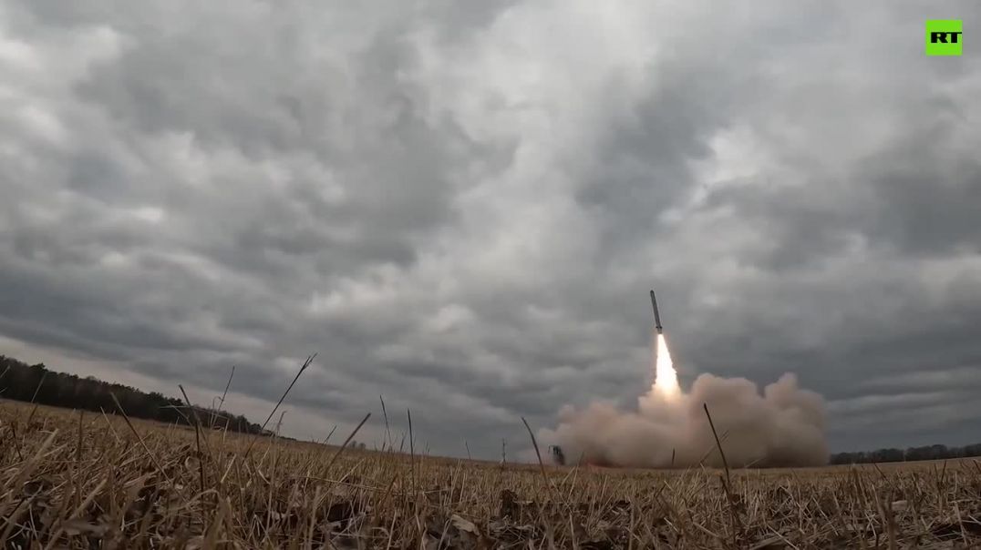 Работа ракетного комплекса Искандер ВС РФ на Украине