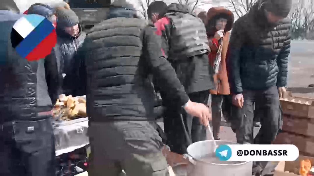 Для беженцев из Мариуполя организовали питание