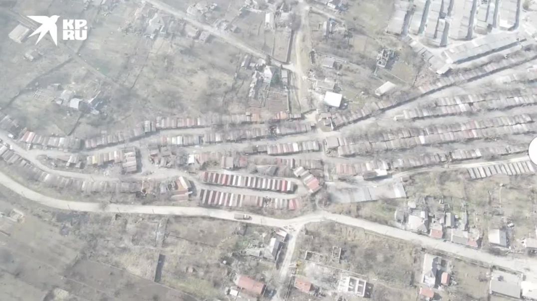 Район Азовстали в Мариуполе. Вид с дрона