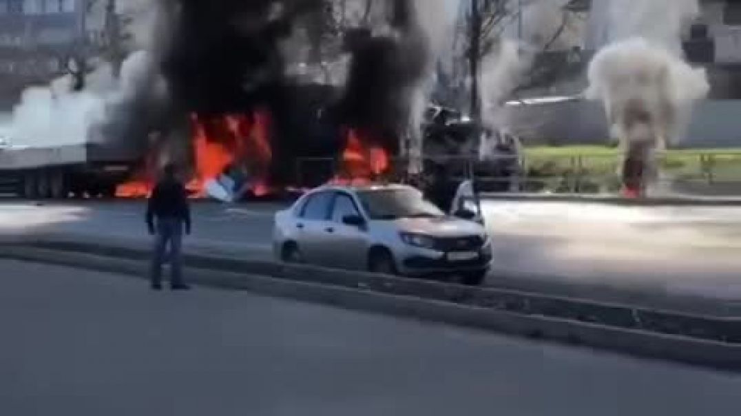 ⁣ДТП с возгоранием произошло в Туапсинском районе Краснодарского края 06.04.2022