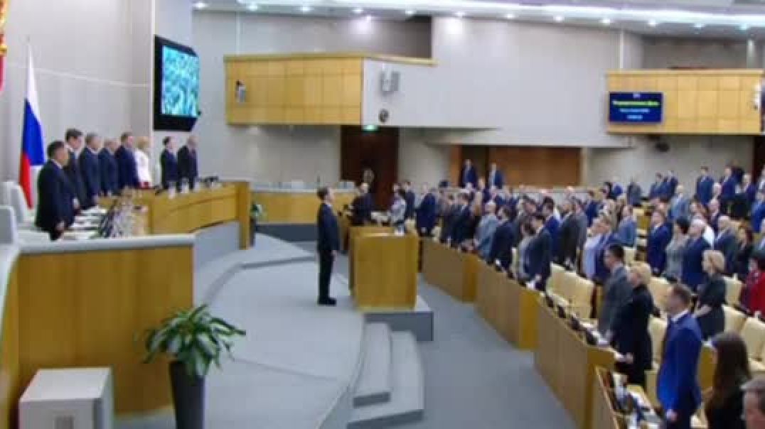 ⁣Володин заявил о смерти Владимира Жириновского. В зале Госдумы прошла минута молчания 06.04.2022