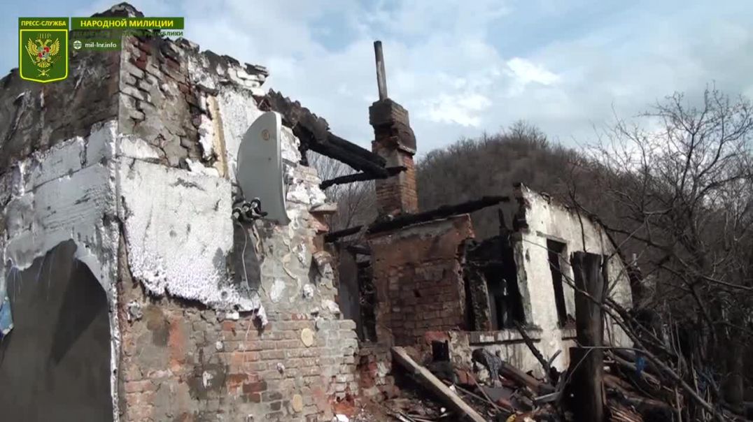 Последствия удара украинских военных по Первомайску в Луганской области