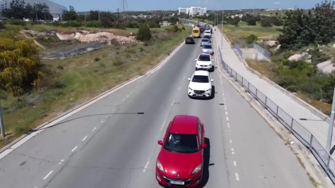 Автопробег в поддержку России в кипрском Лимассоле