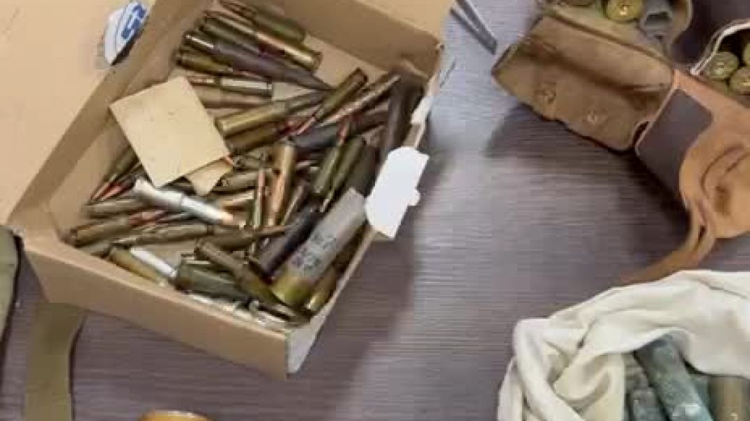 ⁣В Запорожской области бойцы Росгвардии обнаружили схрон оружия в магазине сантехники 14.04.2022