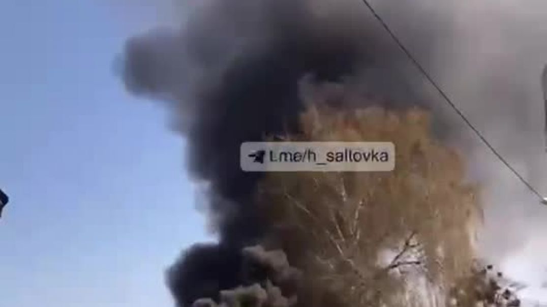 Пожары в Харькове после активных боевых действий 15.04.2022