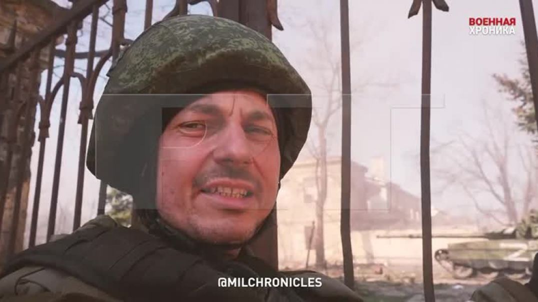 ⁣Военкор Андрей Филатов рассказывает, как армия России защищает живую силу в городских боях 15.04.2022