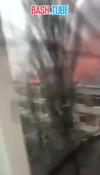  Масштаб пожара в Броварах после падения вертолёта рядом с детским садом