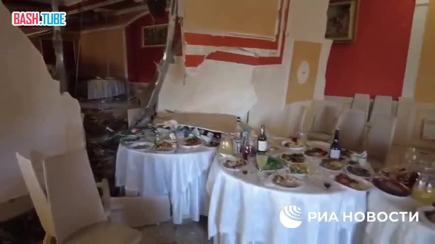  Последствия вчерашнего украинского удара по донецкой гостинице, в которой жили Рогозин и Хоценко