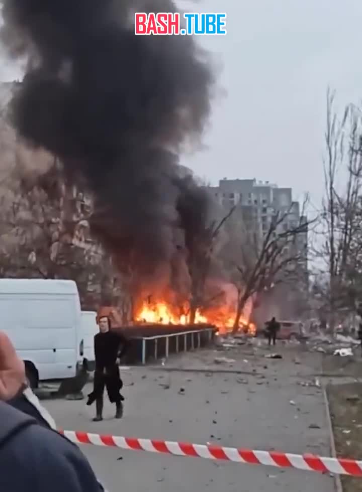  Видео из Днепропетровска, где ракета ПВО вновь попала в жилой дом