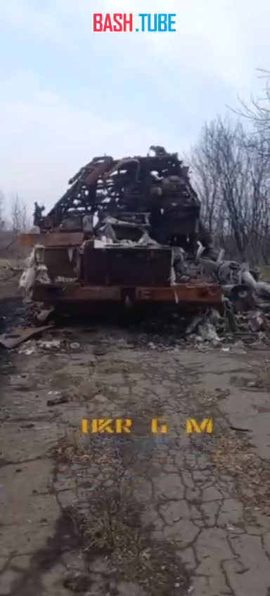  Уничтоженный украинский ЗРК С-300 на Артёмовском направлении