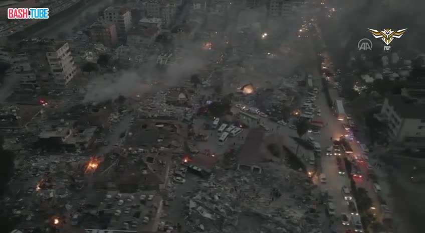  Кадры разрушений в Турции после землетрясения
