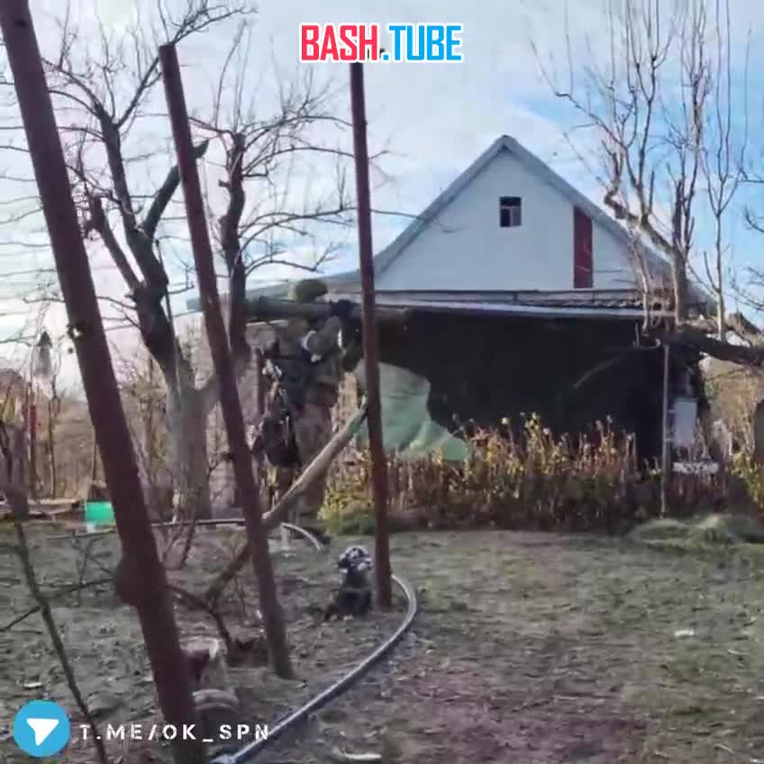  Работа российского спецназа из гранатомета РШГ-1 по позициям ВСУ