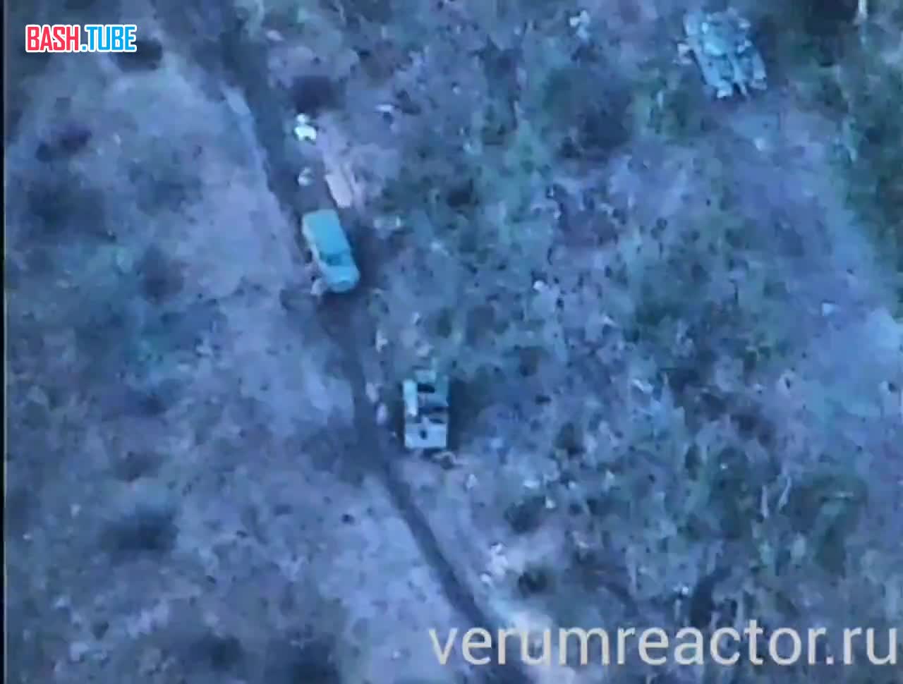 ⁣ Артиллерия ВС РФ уничтожила бронеавтомобиль ВСУ Казак с пехотой противника под Артемовском