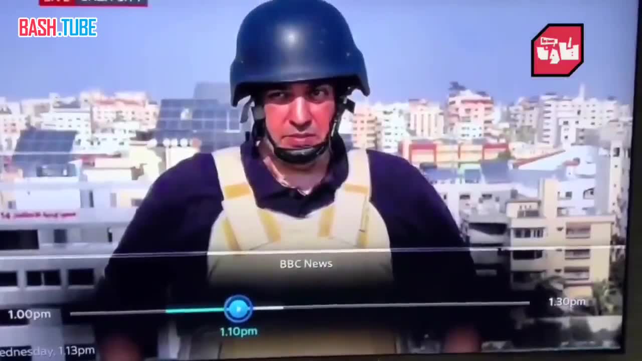 ⁣ Целых две секунды продержался в эфире BBC журналист, сгоряча сказавший, что Израиль применяет бомбы с белым фосфором