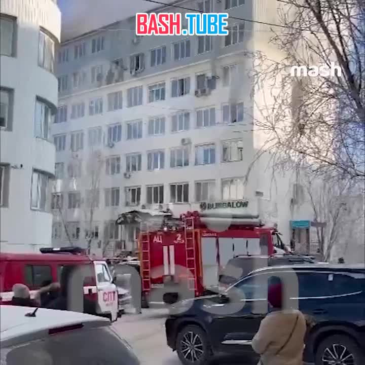 ⁣ Мощный пожар в Якутске