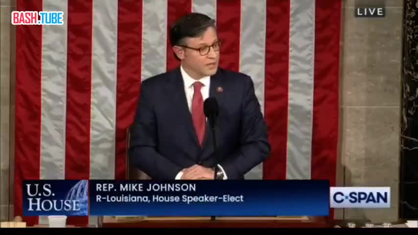 ⁣ Новый спикер Палаты представителей Конгресса США Майк Джонсон