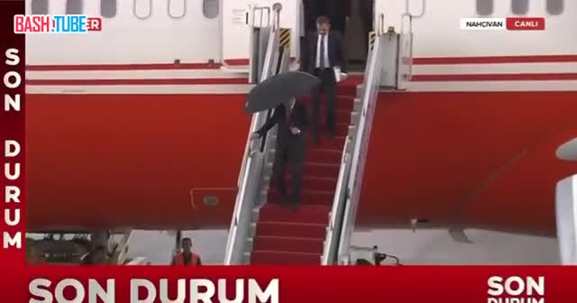 ⁣ Алиев встретил Эрдогана в Нахчыване