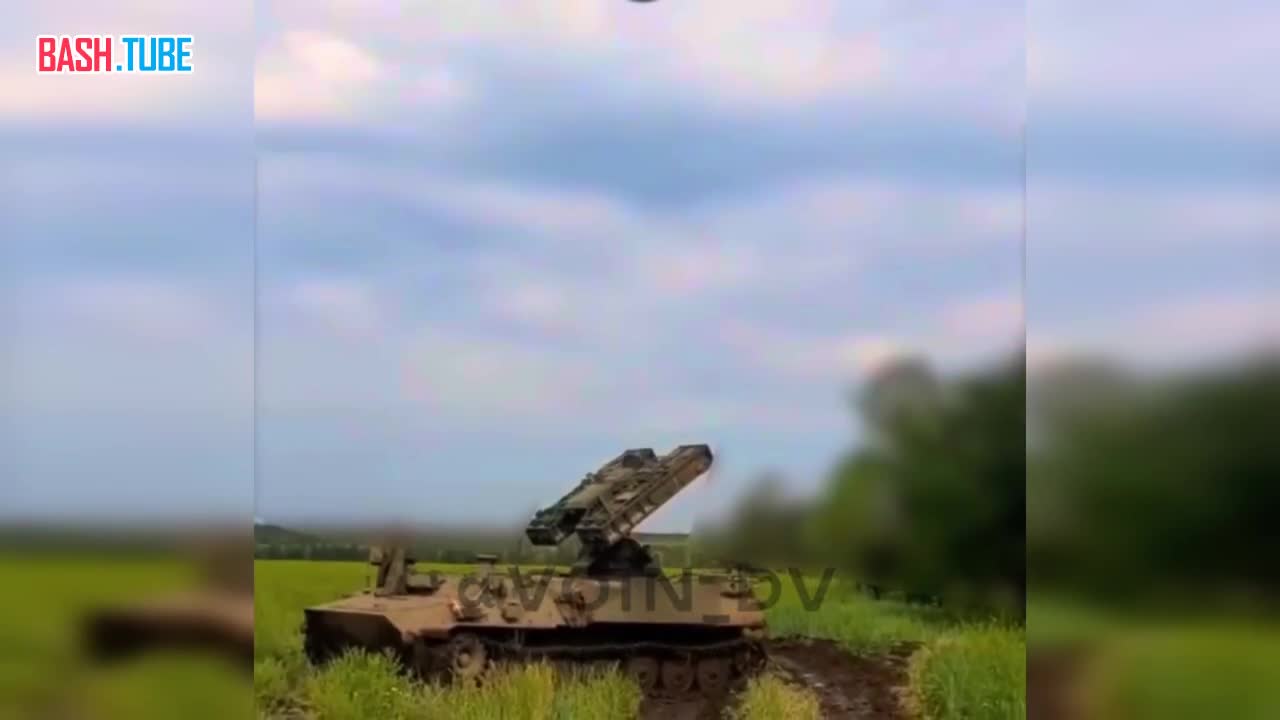  Работа ЗРК «Стрела-10» где-то на Южно-Донецком направлении