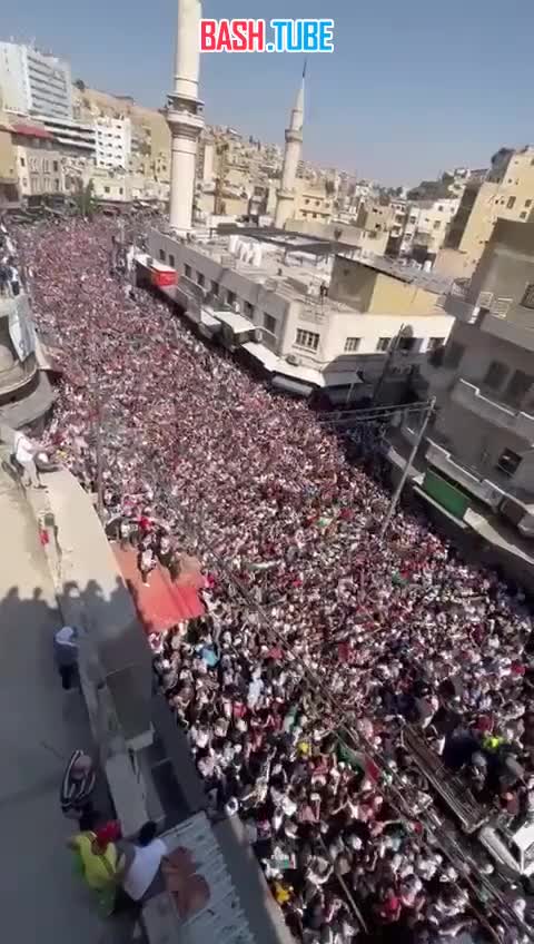 ⁣ До миллиона человек собралось в столице Иордании поддержать Палестину