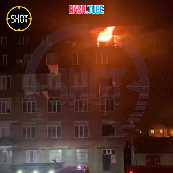  Страшные кадры из Дагестана: после мощного взрыва начался пожар