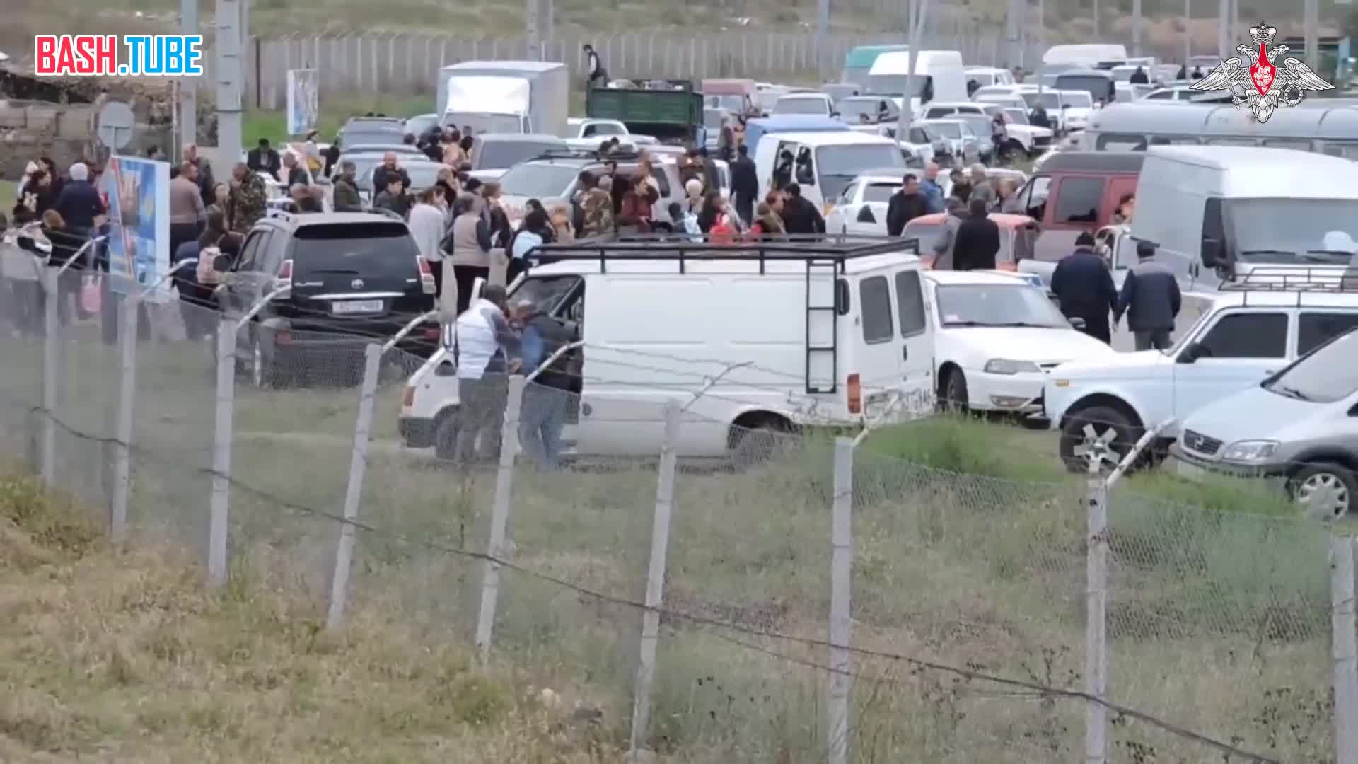 ⁣ Силами российских миротворцев осуществлена эвакуация мирного населения в Нагорном Карабахе