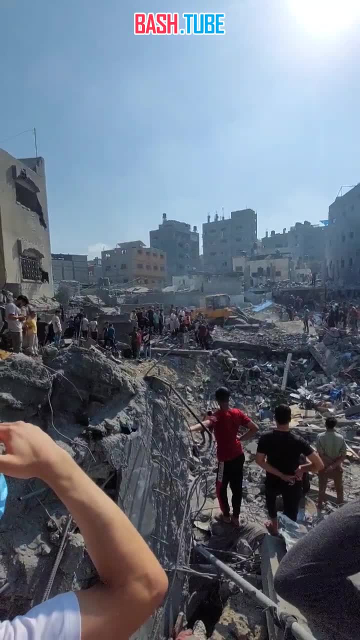 ⁣ Масштабные разрушения в секторе Газа после авиаударов ЦАХАЛ