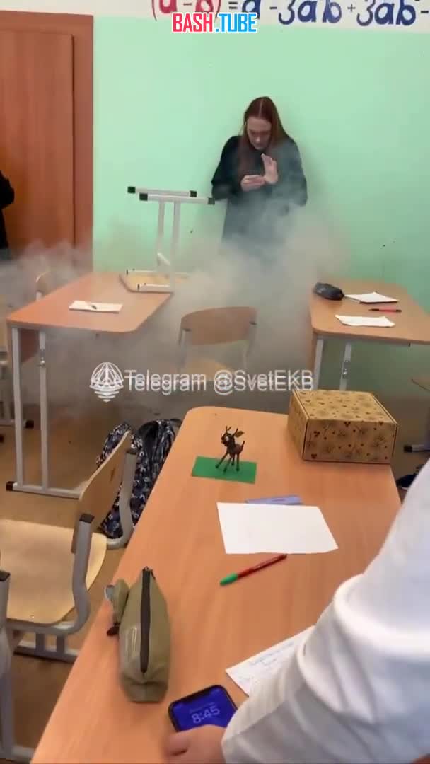  В одной из гимназий Екатеринбурга у ученицы загорелся телефон прямо во время урока