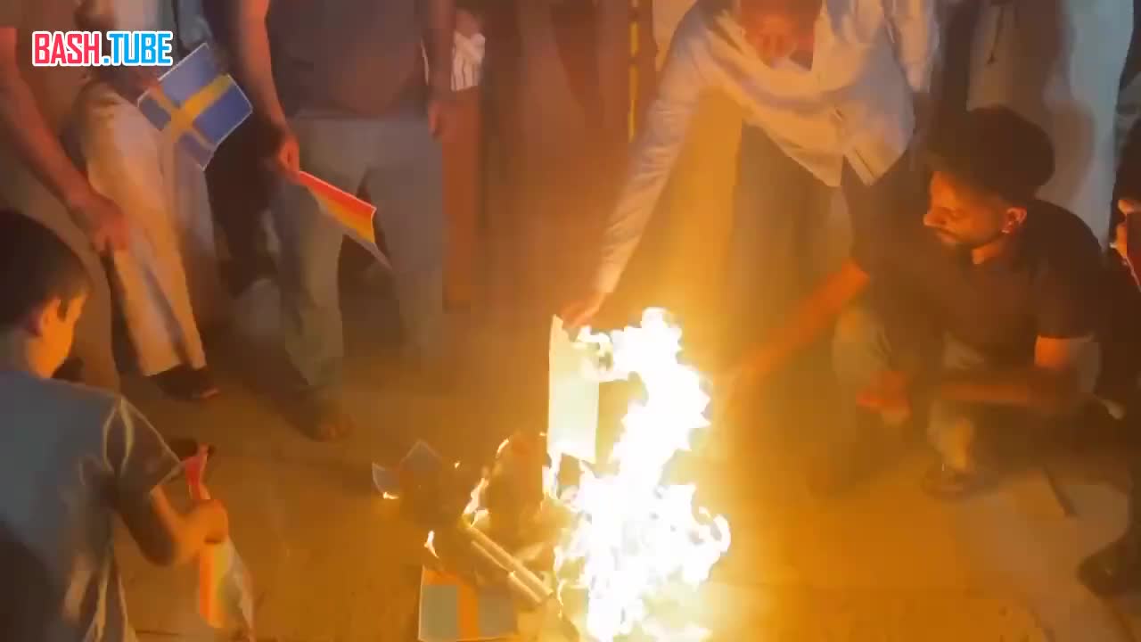  Флаги Швеции и ЛГБТ были сожжены в иракской Кербеле