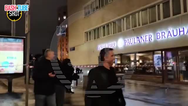 ⁣ Видео с места стрельбы в ресторане Paulaner на Шлюзовой набережной в Москве