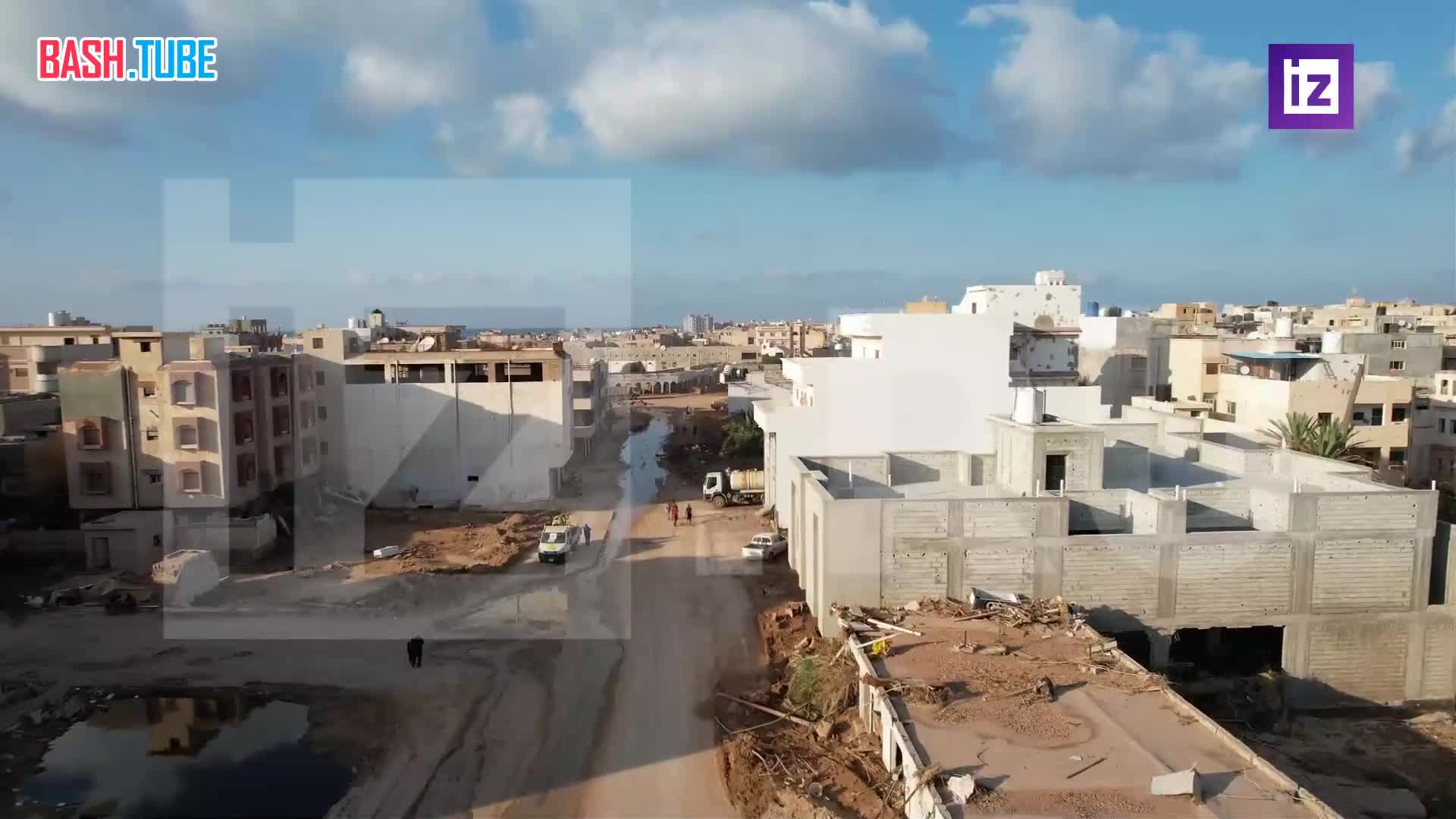 ⁣ Кадры последствий разрушительных наводнений в Ливии