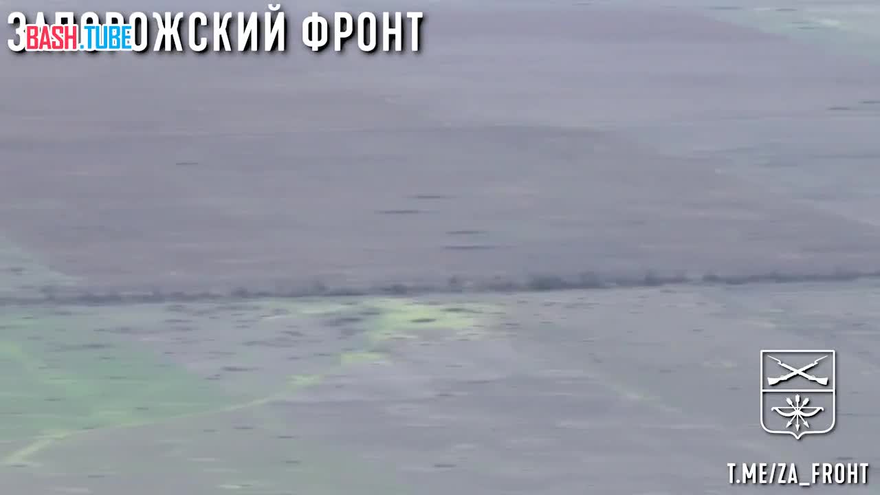  Запорожский Фронт публикует кадры красивого прилёта ПТУР по танку ВСУ на Запорожском направлении