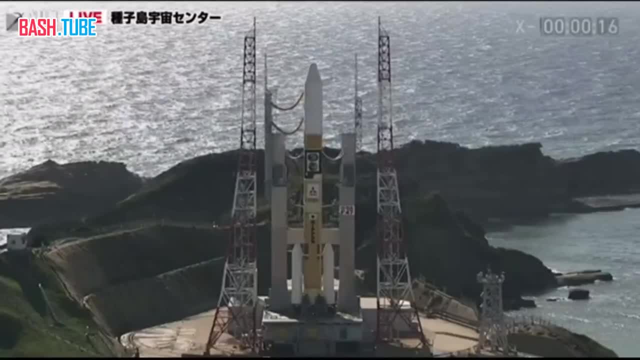 ⁣ Япония запустила ракету-носитель со своим первым лунным посадочным модулем